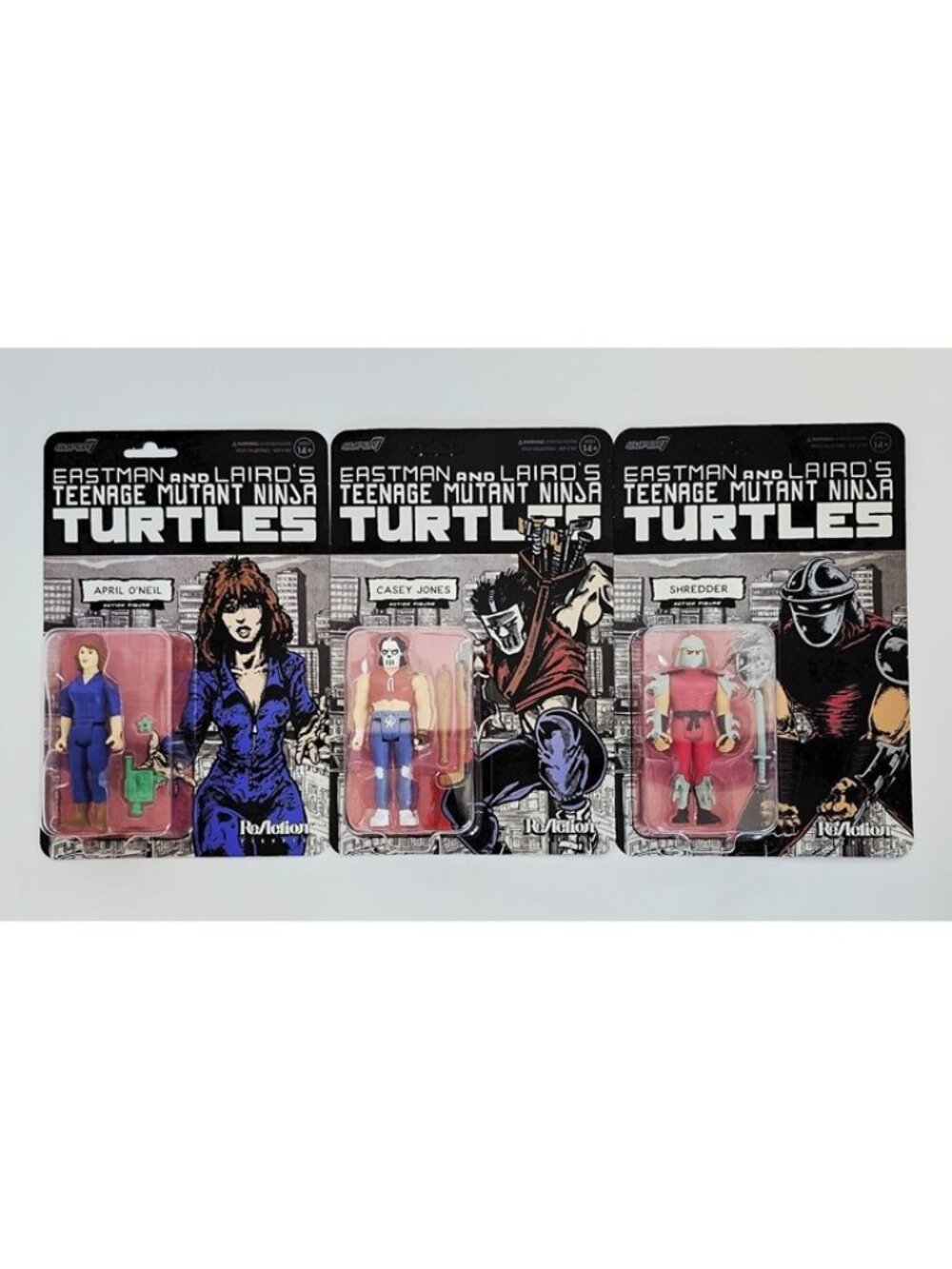 Super7 Teenage Mutant Ninja Turtles 3.75 ReAction Figures Bundle